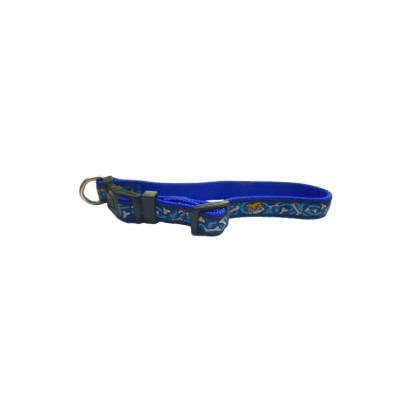 COLLAR BULL HUESO 15x250-380mm. AZUL