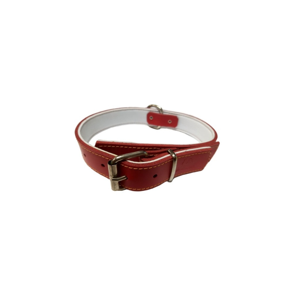 COLLAR PIEL CONFORT ROJO 30 x 260-360 mm