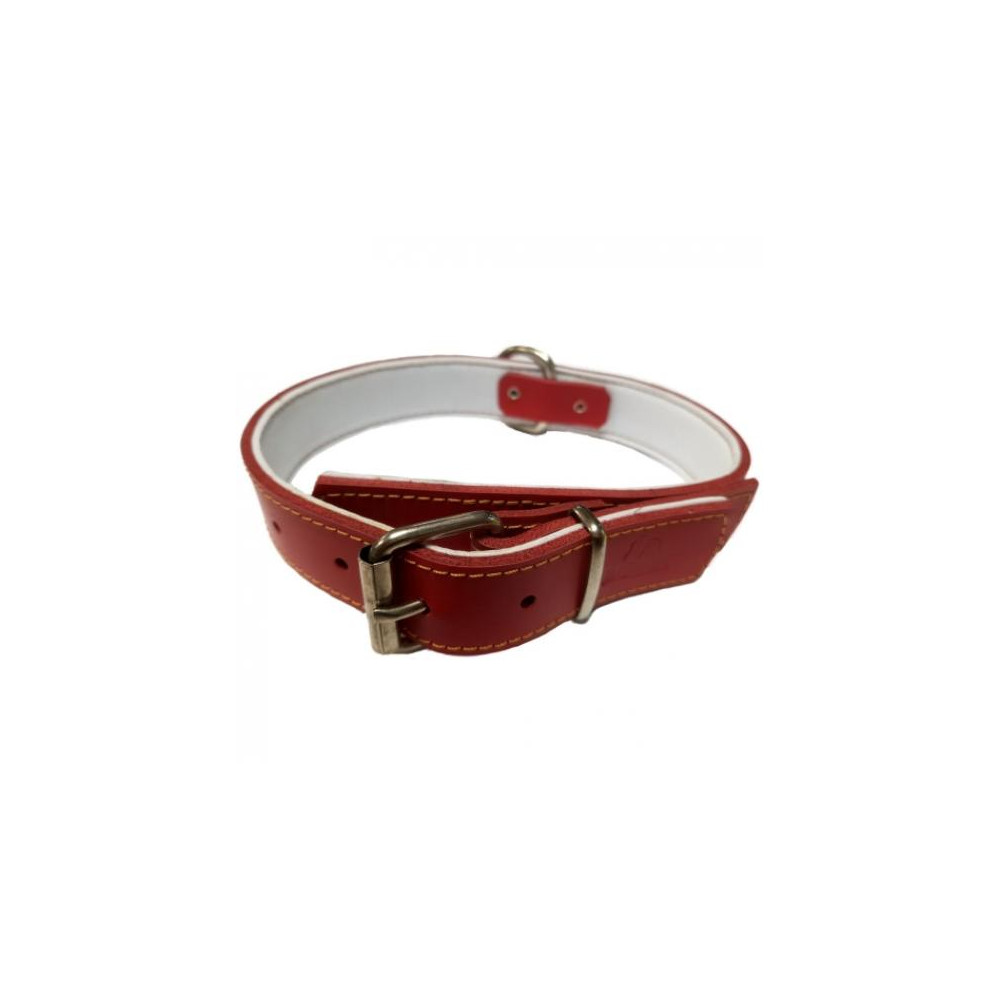 COLLAR PIEL CONFORT ROJO 30 x 370-470 mm