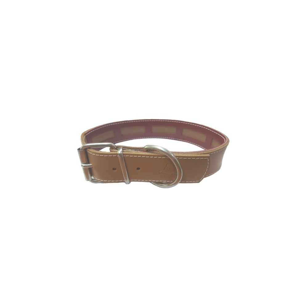 COLLAR CUERO PROTEC MARRON 45x3cm