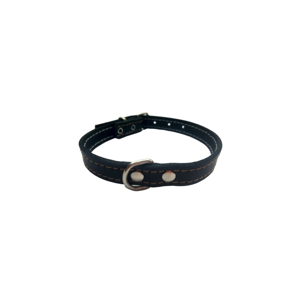 COLLAR CUERO NEGRO LAURA MOD.53 1,5X 28CM.