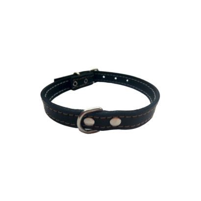 COLLAR CUERO NEGRO LAURA MOD.53 1,5X 35CM.