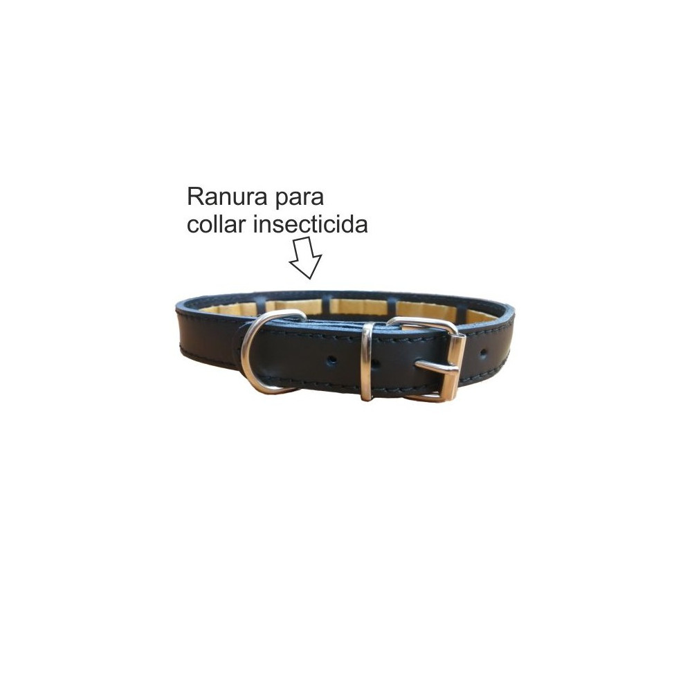 COLLAR PROTECT CUERO NEGRO 45x2.5cm