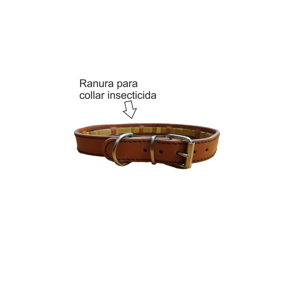 COLLAR PROTECT CUERO MARRON 45x2.5cm