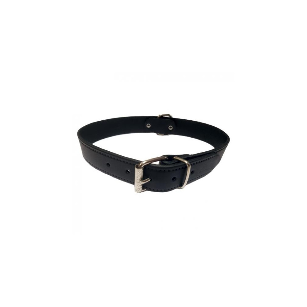 COLLAR CUERO LISO 20X500MM.NEGRO S.D