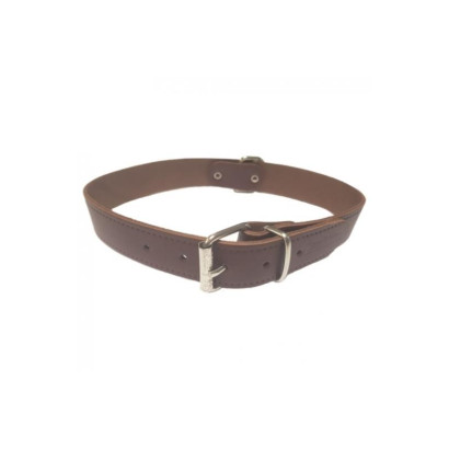 COLLAR CUERO LISO 20X500MM.MARRON S.D