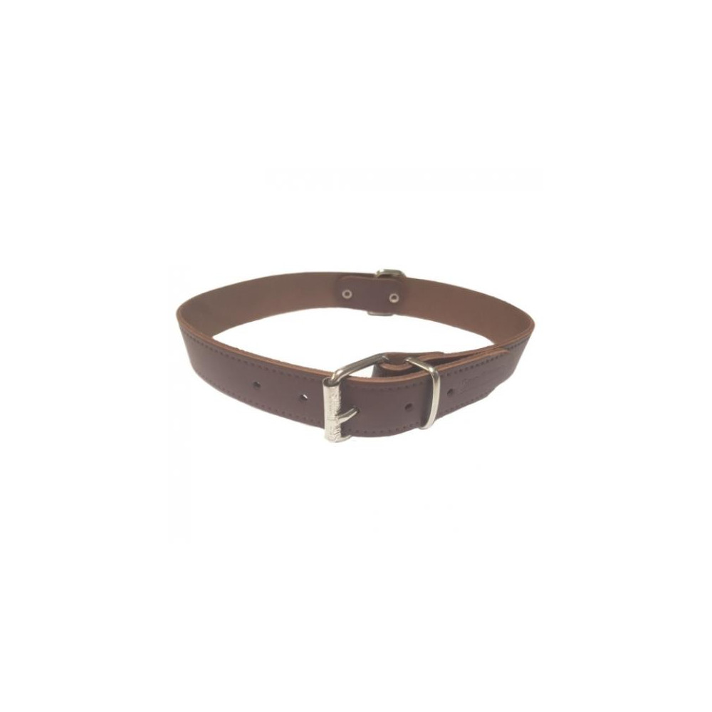 COLLAR CUERO LISO 20X500MM.MARRON S.D