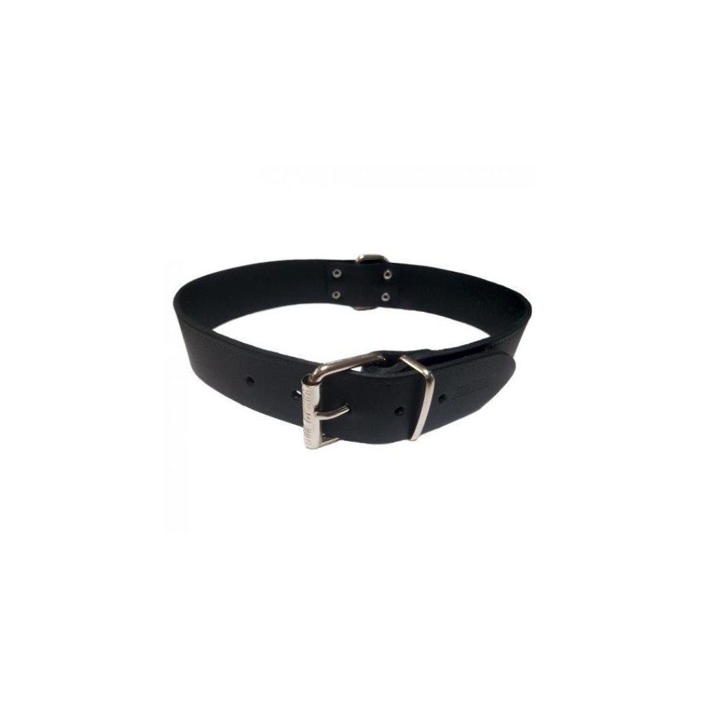 COLLAR CUERO LISO 35X650MM. NEGRO