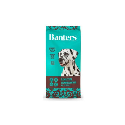 BANTERS DOG SENSITIVE SALMON&POTATO 3 KG.