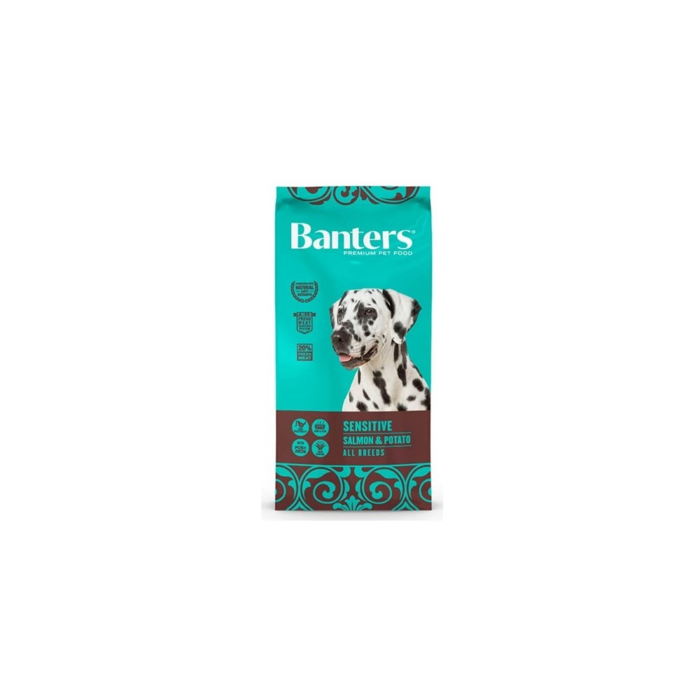 BANTERS DOG SENSITIVE SALMON&POTATO 3 KG.