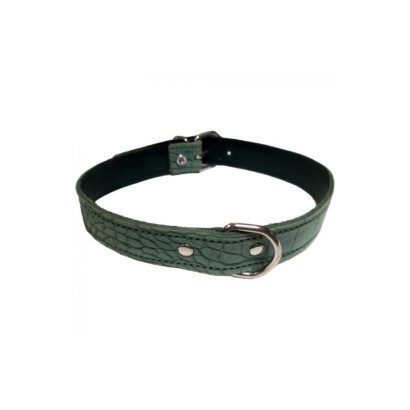 COLLAR PIEL LABRADO 15X350 VERDE