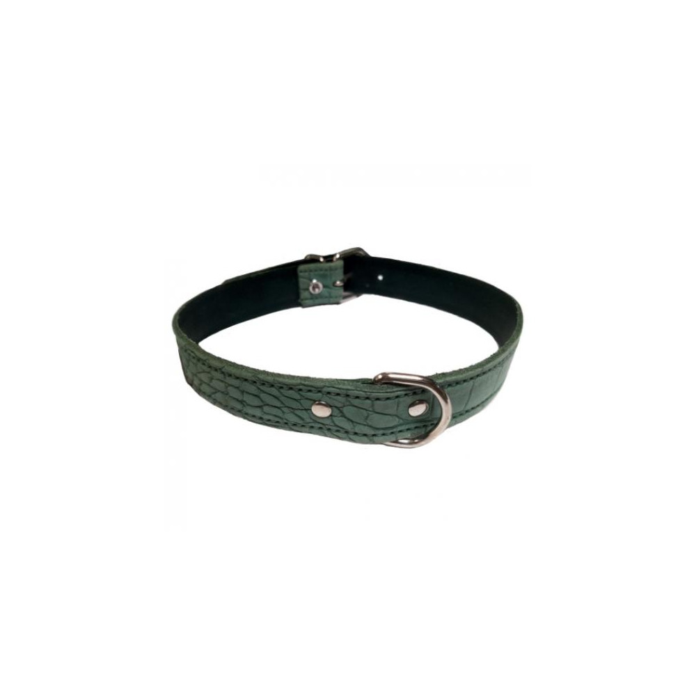 COLLAR PIEL LABRADO 15X350 VERDE