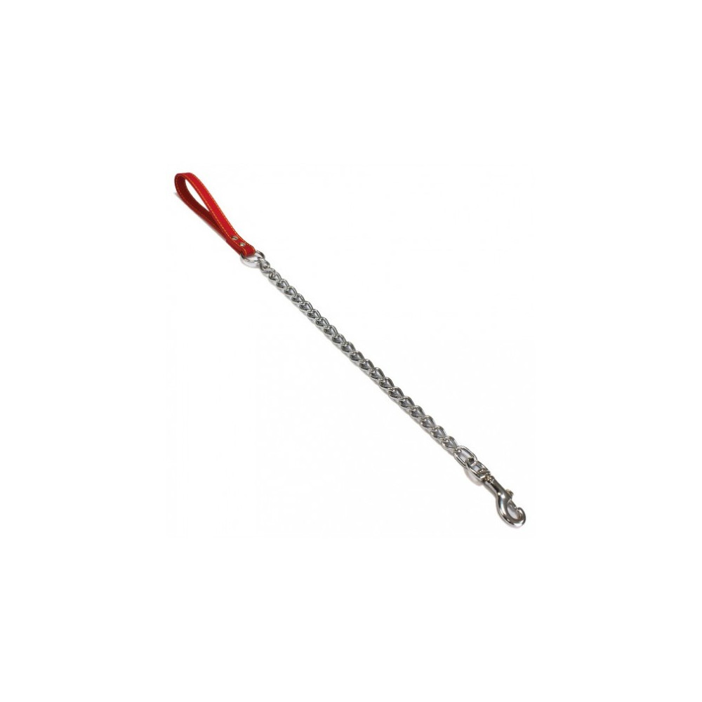 RAMAL METAL Y PIEL ROJO 4x400 mm.