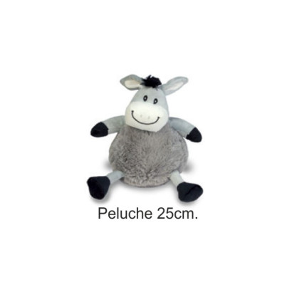 BURRITO PELUCHE GRIS 25cm.