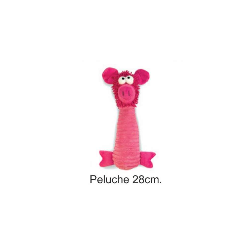 CERDITO PELUCHE ROSA 28cm.