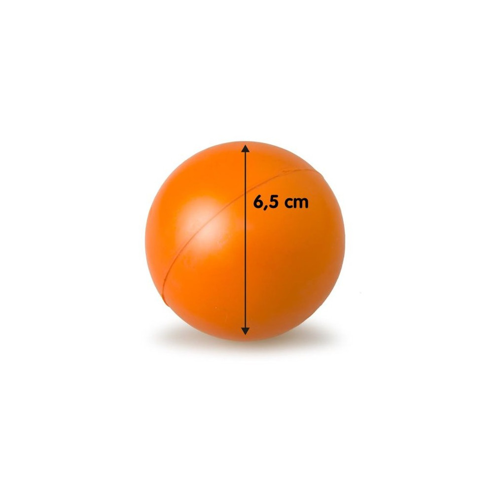 PELOTA MACIZA DE GOMA Mediana 6,5cm.