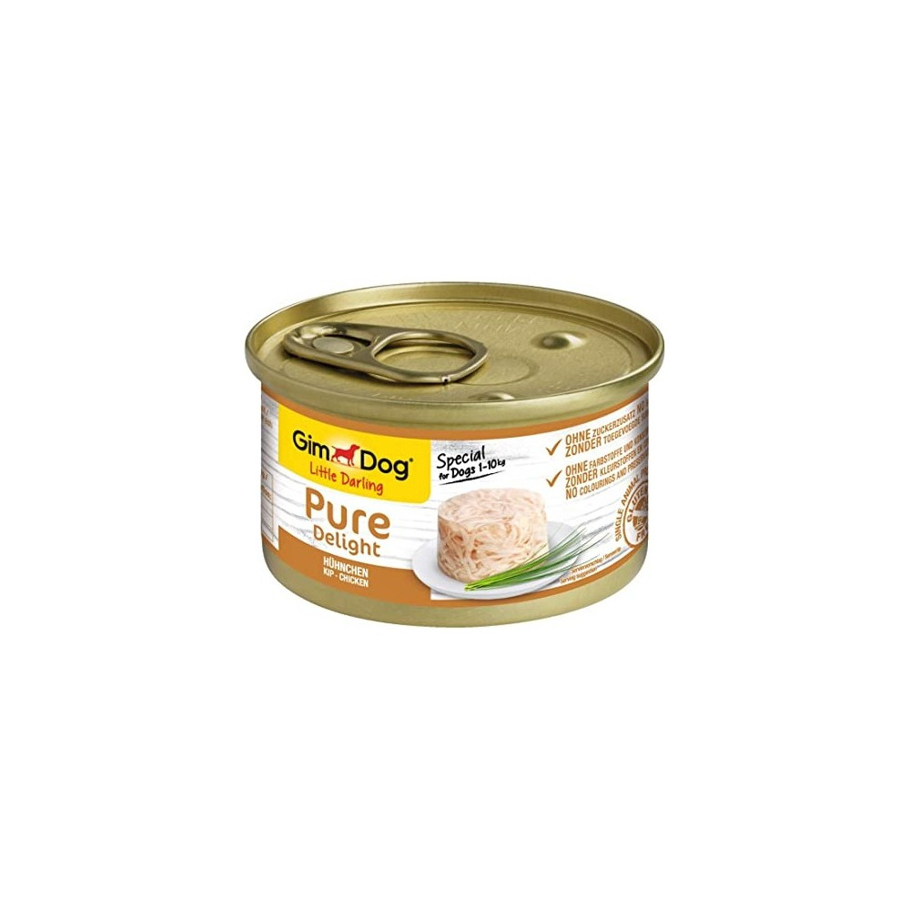 LATA GIMDOG Pure Delight Pollo, 85gr.