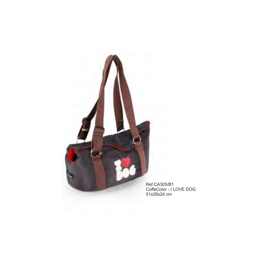 BOLSO TRANSPORTE I LOVE DOG 51X28X24cm.