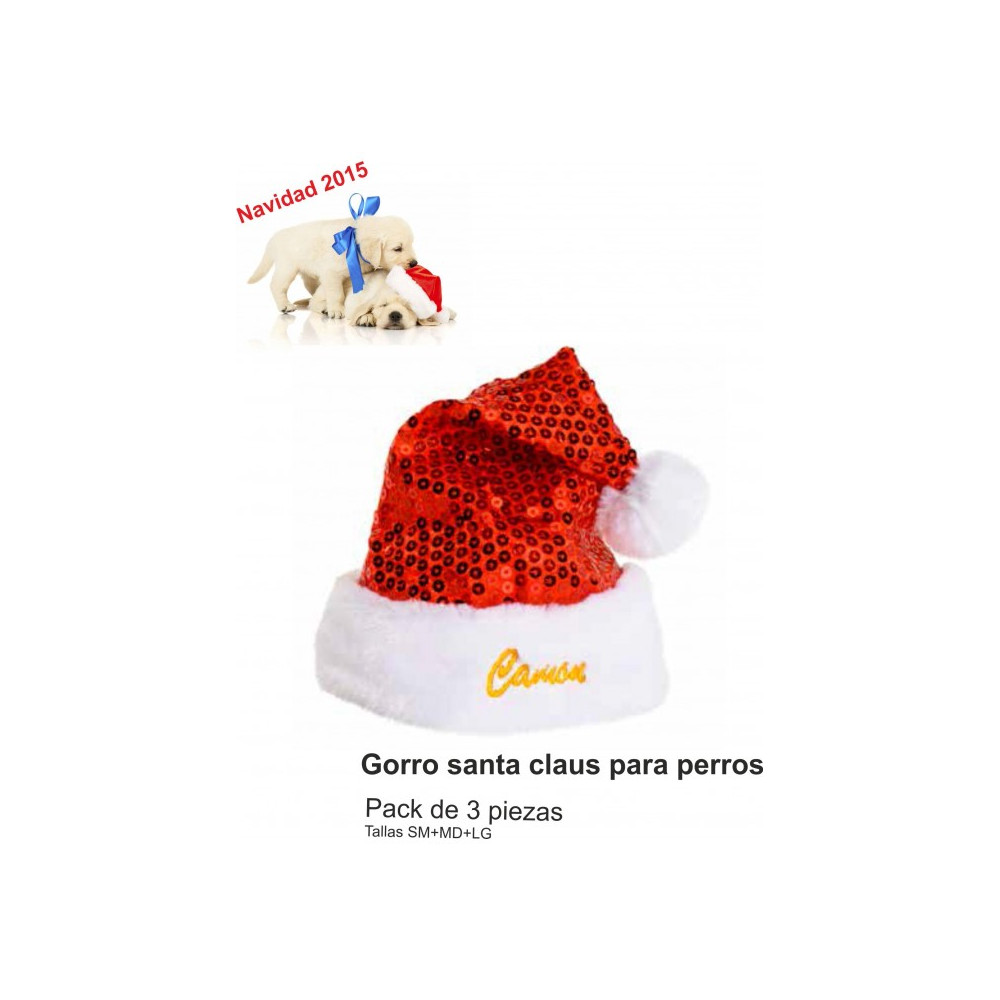 GORRO SANTA CLAUS PACK 3 PIEZAS