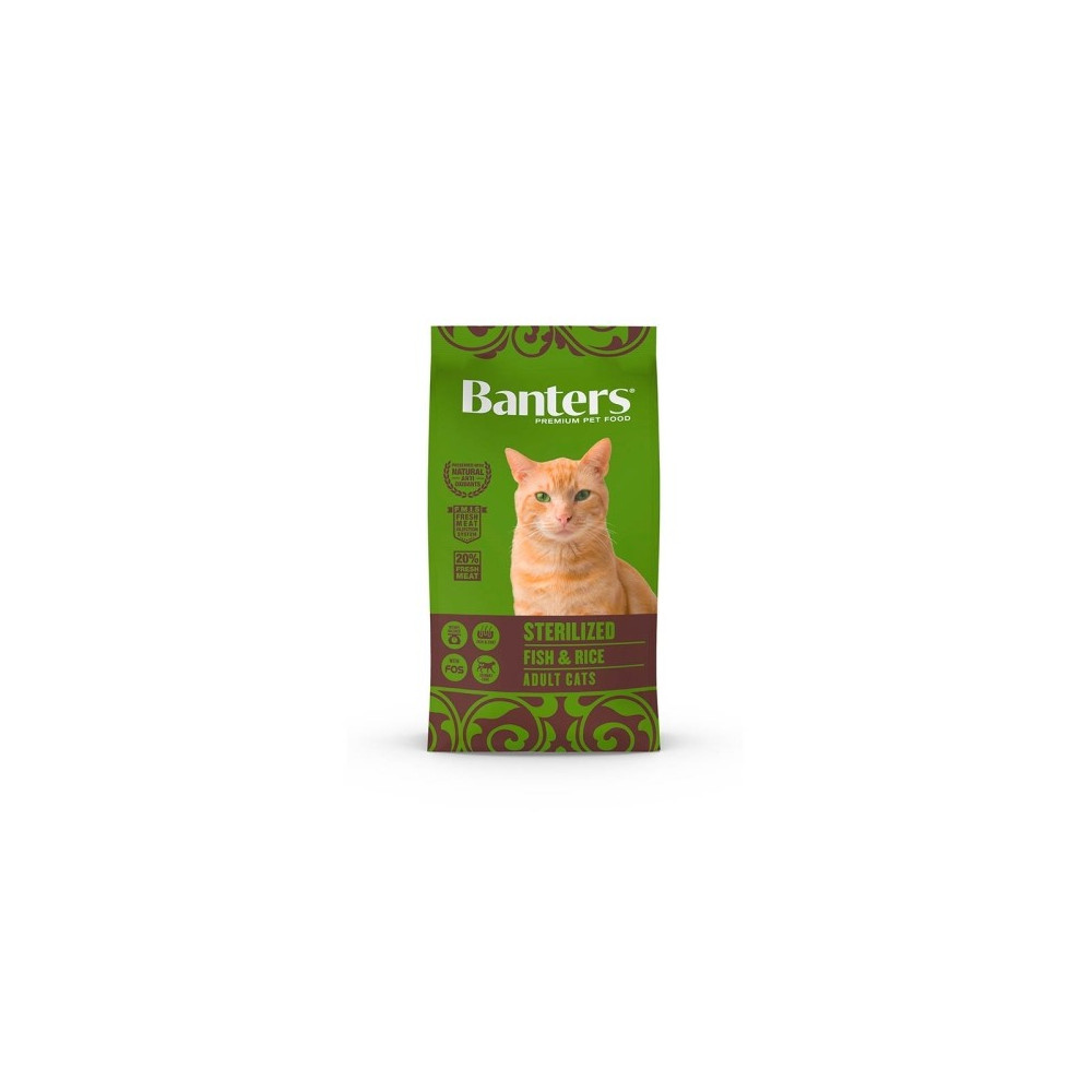 BANTERS CAT STERILISED Fish&Rice 2 KG.