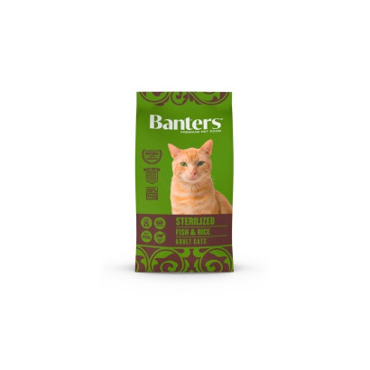 BANTERS CAT STERILISED Fish&Rice 8 KG.