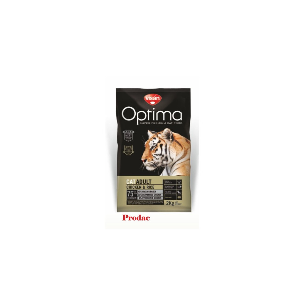 OPTIMA NOVA CAT ADULT CHICKEN RICE 2 KG.