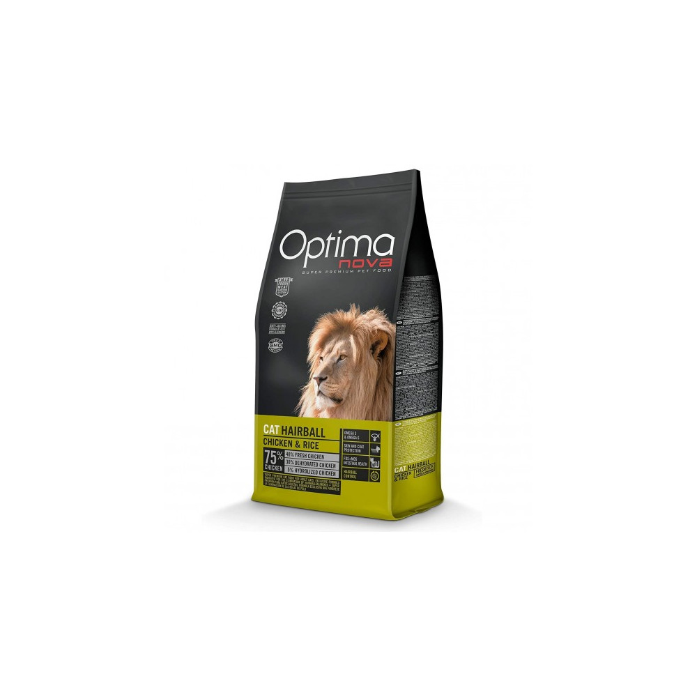 OPTIMA NOVA CAT HAIRBALL 2 KG.