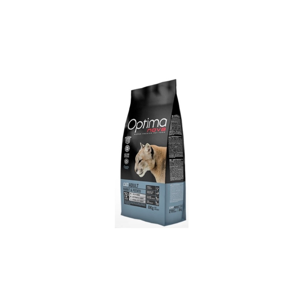 OPTIMA NOVA CAT ADULT RABBIT PATATA 2 Kg.