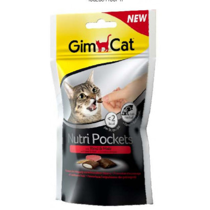 NUTRIPOCKETS GATO BUEY Y MALTA 60 GR.