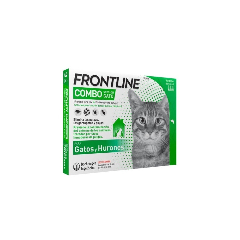 FRONT LINE GATOS COMBO 6 PIPETAS