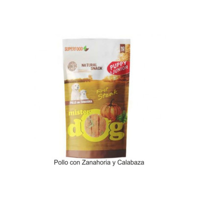 Snack POLLO Con ZANAHORIA 70 gr. Mister Dog