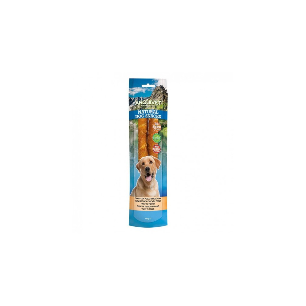 SNACK PALITO TWIST CON POLLO/ 24cm./100gr.