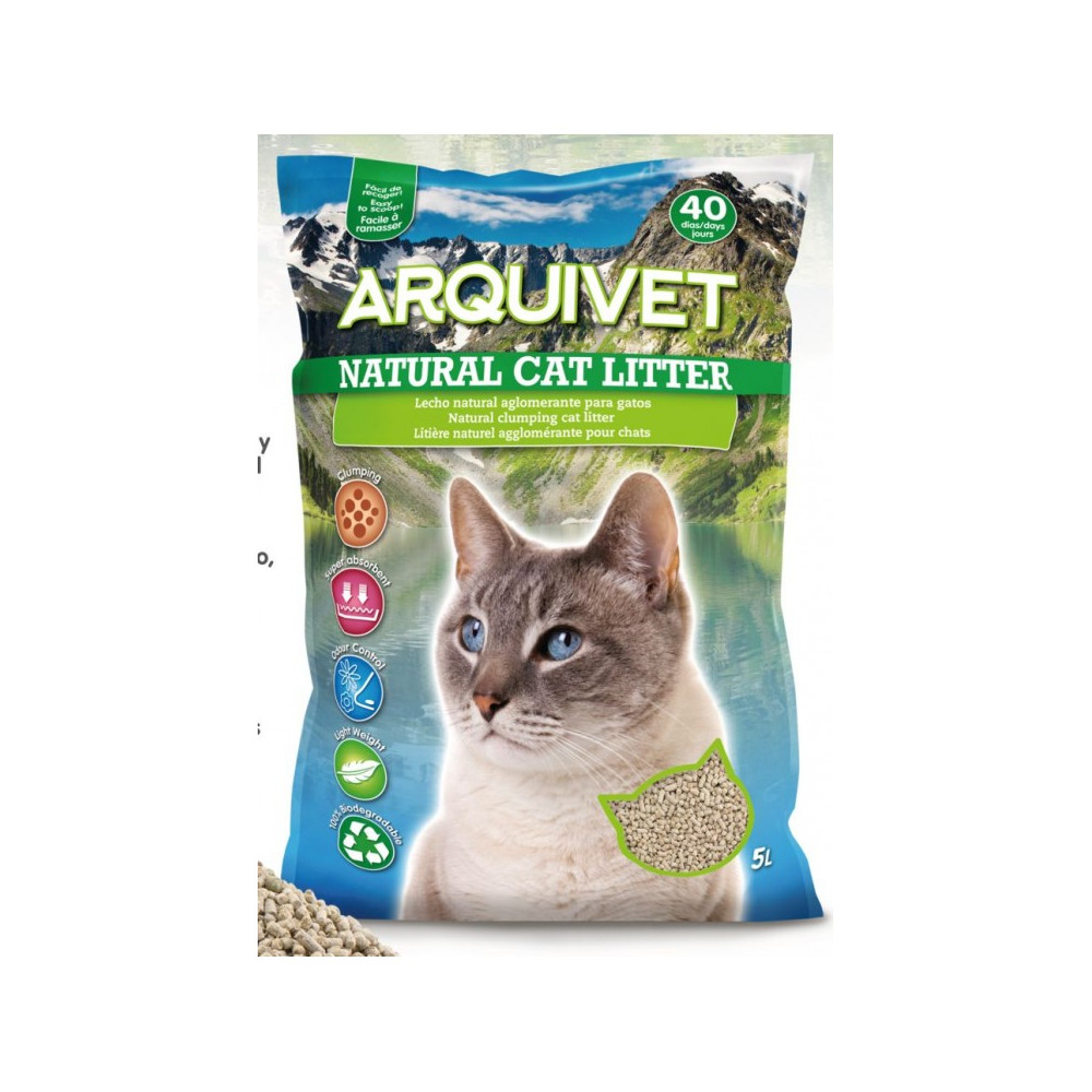 ARENA NATURAL CAT LITTER 5 LTS. Arquivet