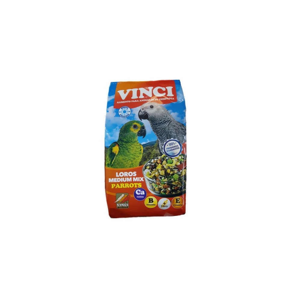 LOROS MEDIUM MIX VINCI Bolsa 4 KG.