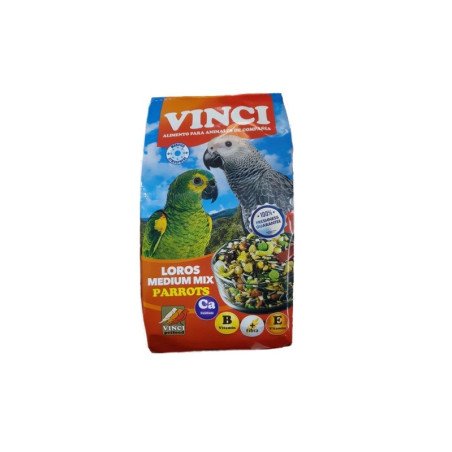 LOROS MEDIUM MIX VINCI Bolsa 4 KG.