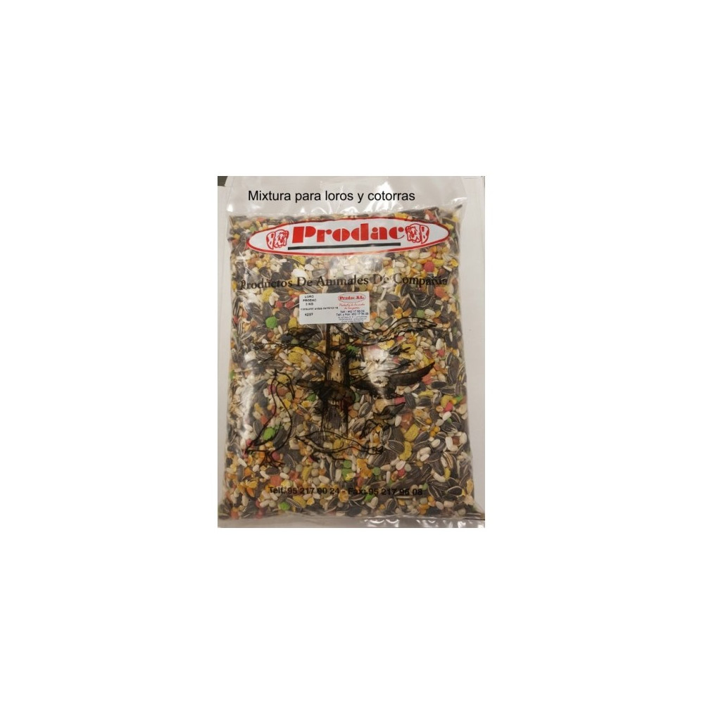 LOROS Y COTORRAS 3 KG. PRODAC