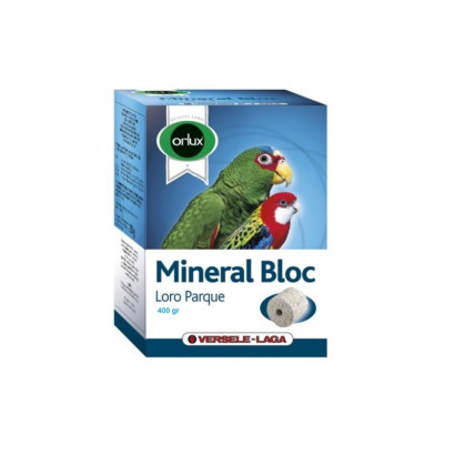 BLOQUE MINERAL LOROPARK 400GR.