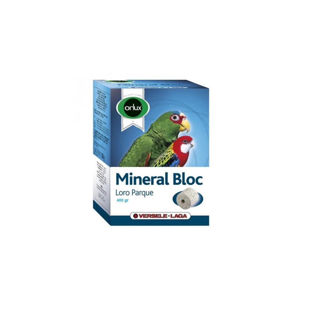 BLOQUE MINERAL LOROPARK 400GR.