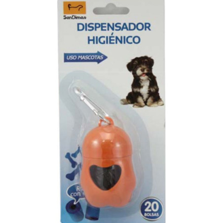 DISPENSADOR HIGIENICO 20 BOLSAS. PAW