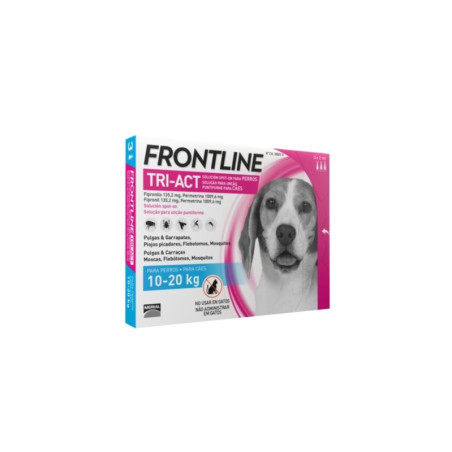 FRONTLINE TRI-ACT 10-20 KG. M 6 PIPETAS