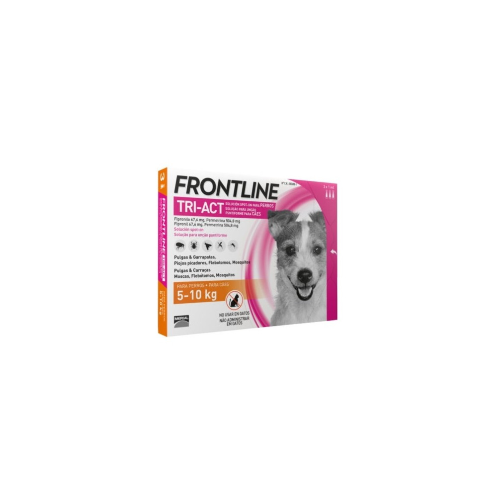 FRONTLINE TRI-ACT 5-10 KG. S 6 PIPETAS