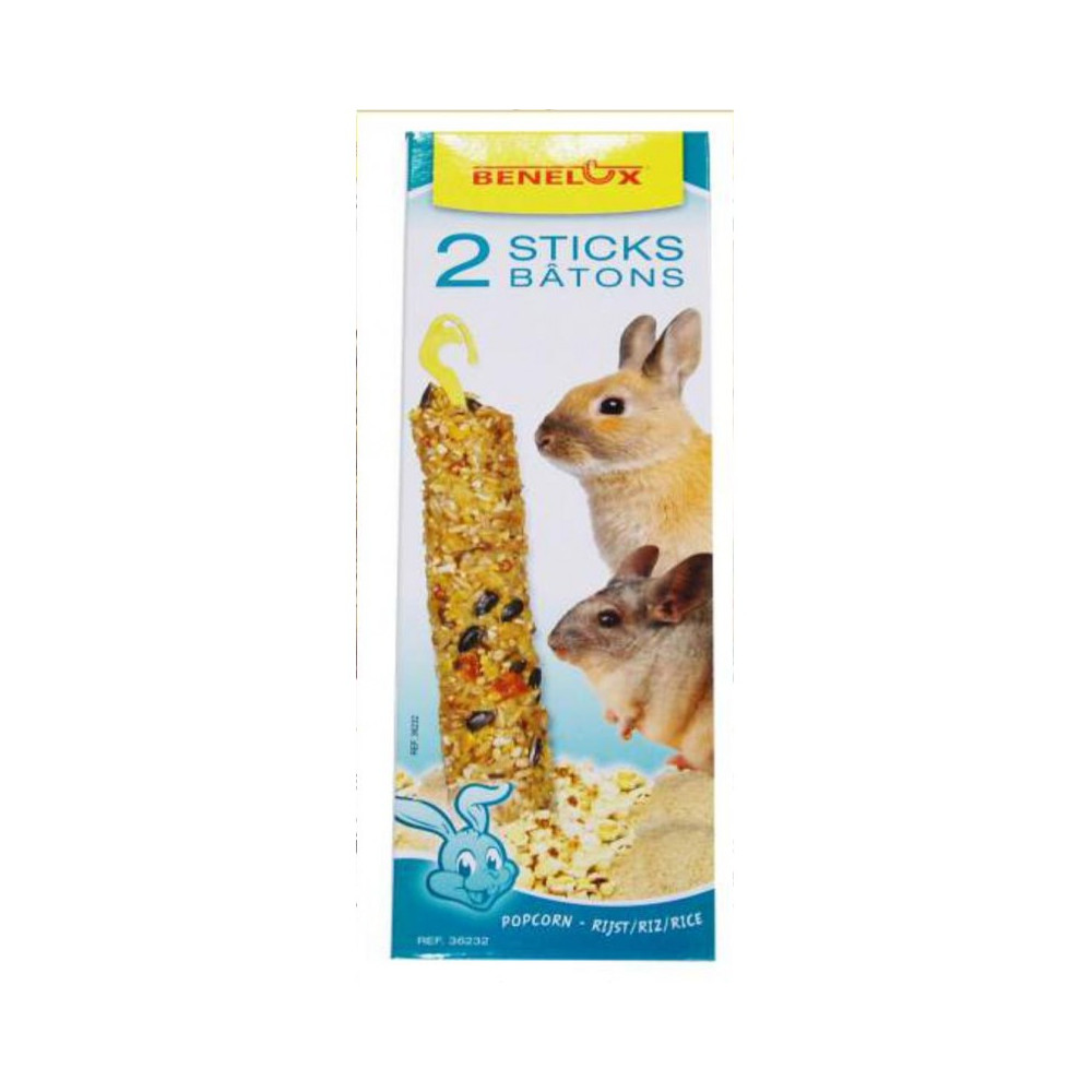 BARRITAS ROEDORES XXL-80gr.Palomitas/Arroz 2 uds.