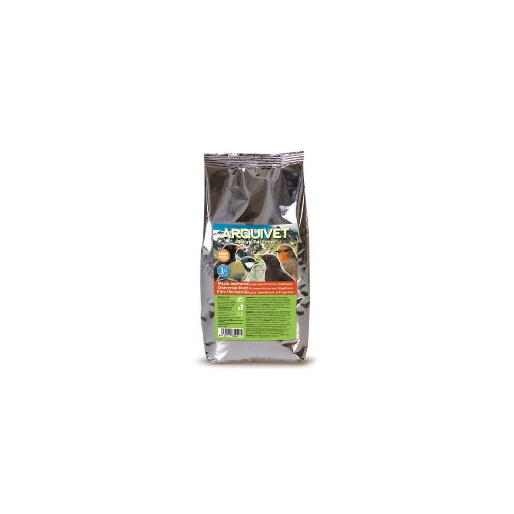 PASTA UNIVERSAL INSECTIVOROS Y FRUTIVOROS 1 Kg. ARQUIVET