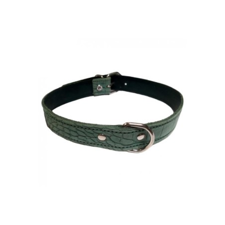 COLLAR PIEL LABRADO 20X450MM. VERDE