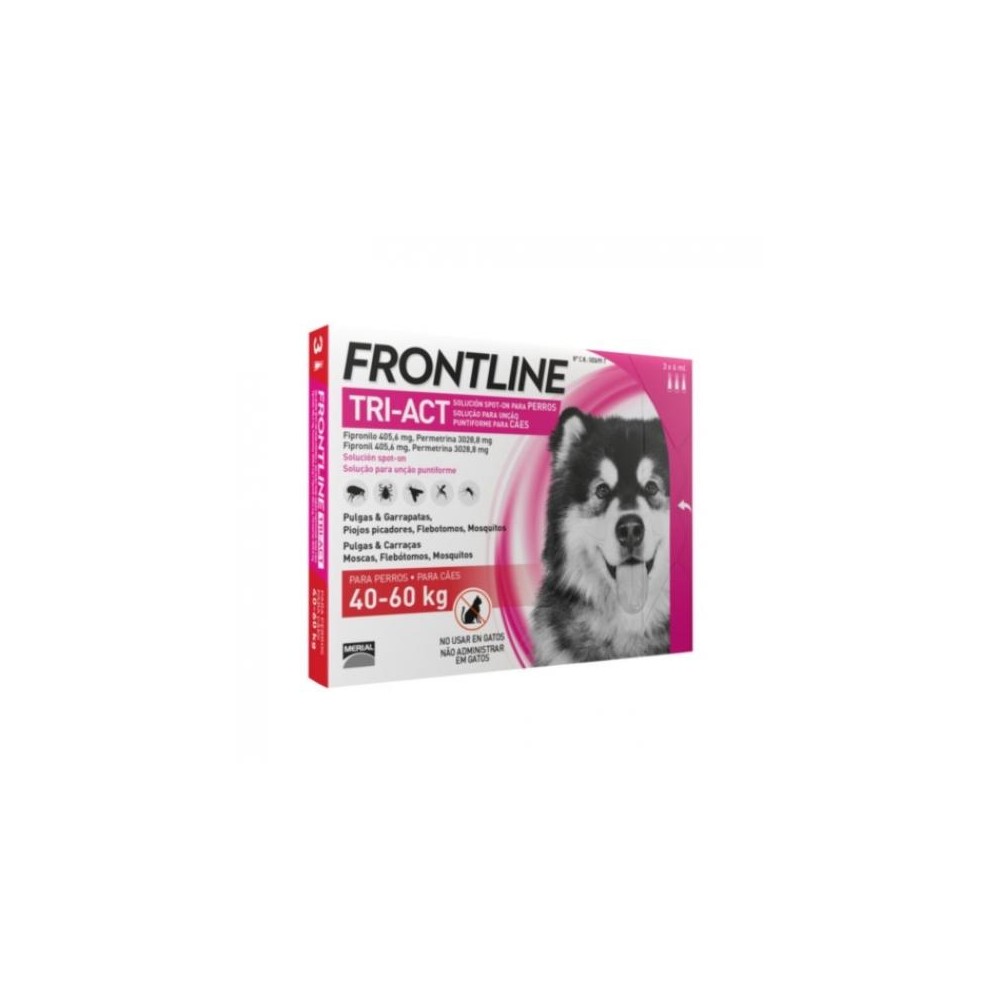 FRONTLINE TRI-ACT 40-60 KG. XL 6 PIPETAS