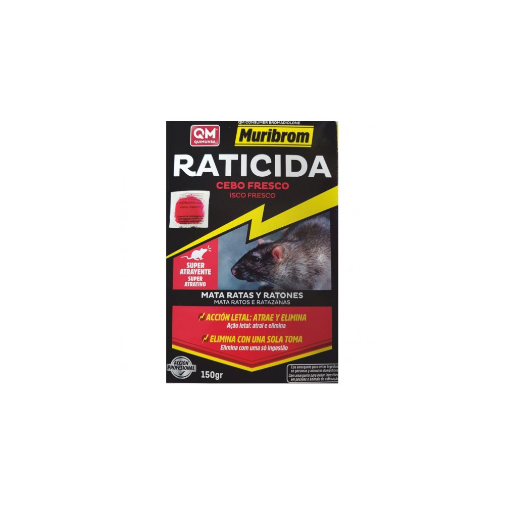 RATICIDA QM BR CEBO FRESCO 150gr.