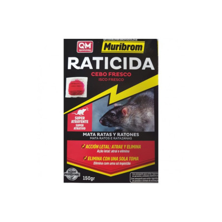 RATICIDA QM BR CEBO FRESCO 150gr.