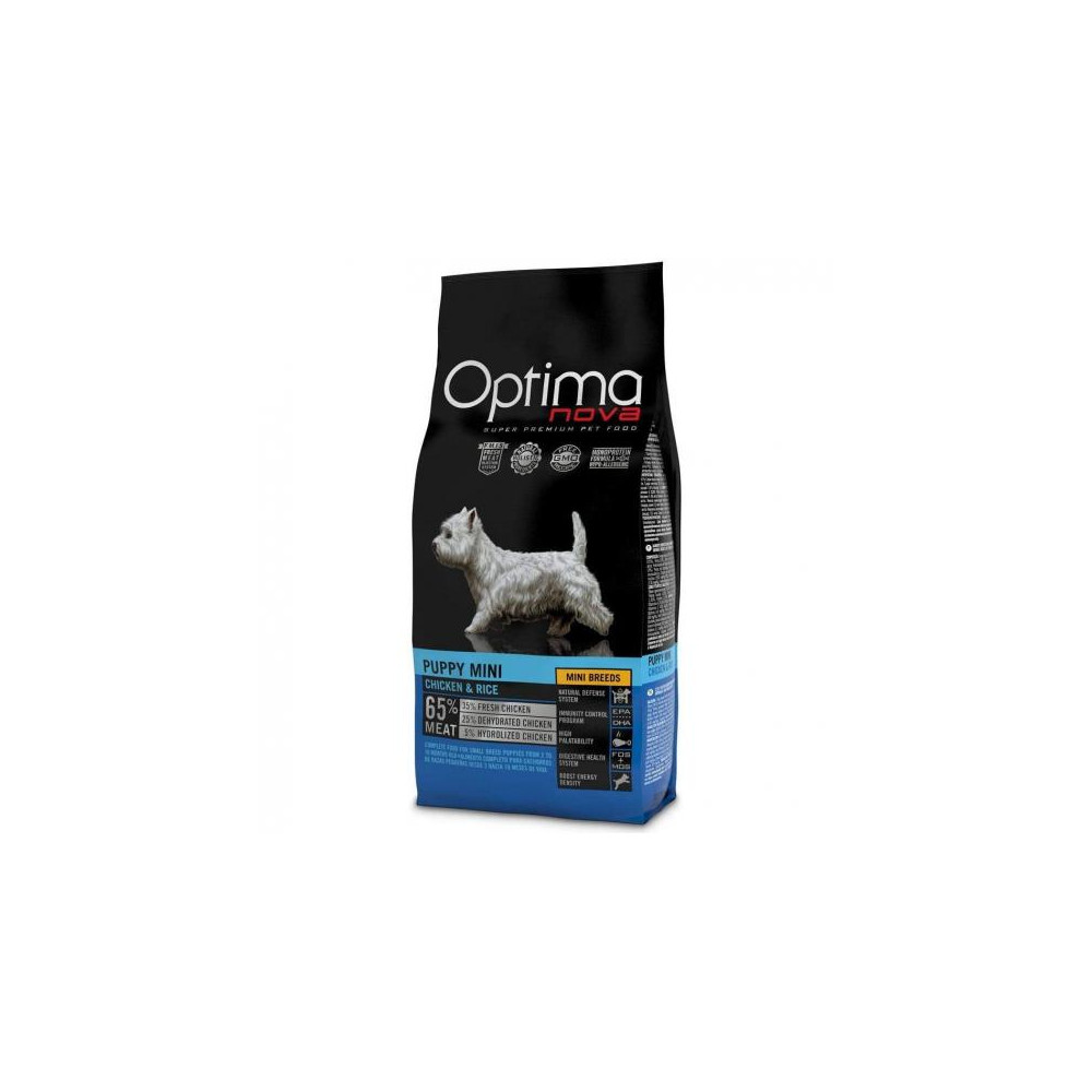 OPTIMA NOVA PUPPY MINI POLLO ARROZ 2 KG.