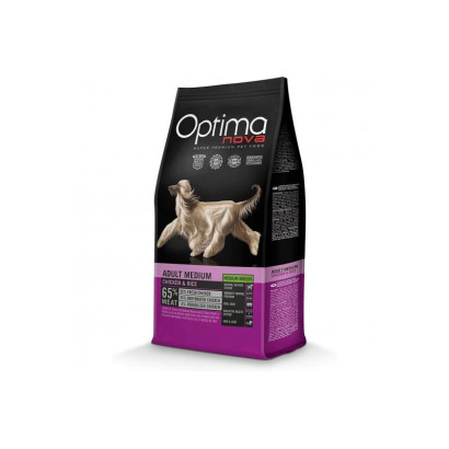 OPTIMA NOVA ADULT MEDIUM POLLO/Arroz 12 KG.