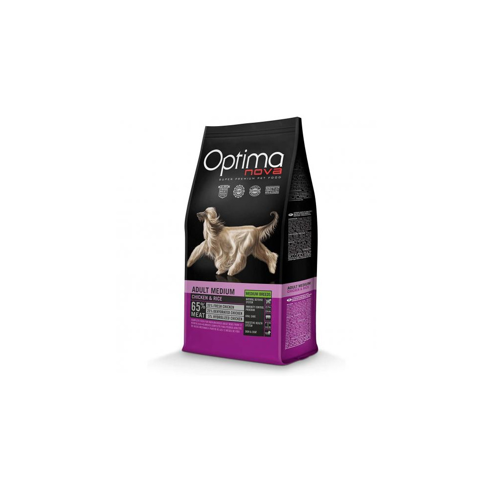 OPTIMA NOVA ADULT MEDIUM POLLO/Arroz 12 KG.